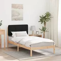 Lova Lovo rėmas su apmuštu galvūgaliu Juoda 75 x 190 cm