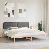 Lova Lovo rėmas su apmuštu galvūgaliu Tamsiai pilka 180 x 200 cm