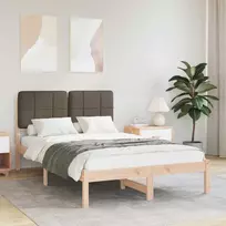 Lova Lovo rėmas su apmuštu galvūgaliu Taupe 120 x 200 cm