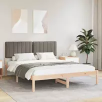 Lova Lovo rėmas su apmuštu galvūgaliu Taupe 150 x 200 cm