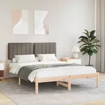 Lova Lovo rėmas su apmuštu galvūgaliu Taupe 140 x 200 cm