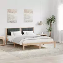 Lova Lovo rėmas su apmuštu galvūgaliu Tamsiai pilka 160 x 200 cm