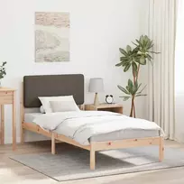 Lova Lovo rėmas su apmuštu galvūgaliu Taupe 90 x 200 cm