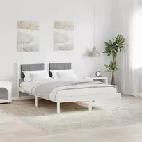 Lova Lovo rėmas su apmuštu galvūgaliu Šviesiai pilka 140 x 190 cm