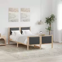 Lova Lovos rėmas su galvūgalio Tamsiai pilka 120 x 200 cm audinys