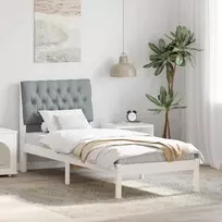 Lova Lovo rėmas su apmuštu galvūgaliu Balta 75 x 190 cm