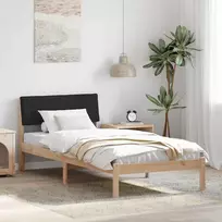 Lova Lovos rėmas Ruda ir juoda 90 x 200 cm Pušies masyvas