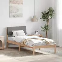 Lova Lovos rėmas Ruda ir taupe 80 x 200 cm Pušies masyvas