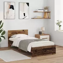 Lova Lovos rėmas Senovinis medis 100 x 200 cm Apdirbta mediena
