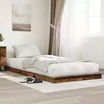 Lova Grindų lovos rėmas Senas medis 75 x 190 cm Apdirbta mediena