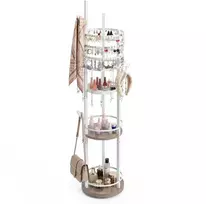 Promotions Papuošalų laikymo stovas 33x148,5 cm baltas, metalas, sukamasis laikymas