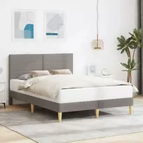 Lova Lovos rėmas su galvūgalio Taupe 160 x 200 cm Audinys