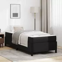Lova Lovos rėmas su čiužiniu Juoda 80 x 200 cm audinys