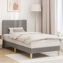 Lova Lovos rėmas su galvūgalio Taupe 90 x 200 cm Audinys