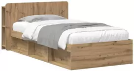 Lova Lovos rėmas su saugojimu Artisano ąžuolo 75 x 190 cm