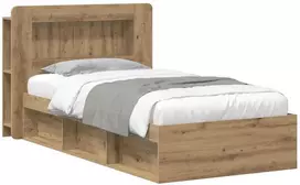 Lova Lovos rėmas su saugojimu Artisano ąžuolo 80 x 200 cm