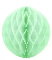 Party Deco Pistacijų spalvos popieriaus rutuliukas, 10 cm