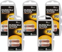 Duracell Activair elementai klausos aparatams 312 PR41, 30 vnt.