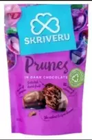 Skriveru Saldumi SKRĪVERU Plūmes tumšajā šokolādē 110g