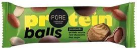 Pure Chocolate Tumšās šokolādes trifeles ar proteīna zemesriekstu krēma pildījumu 40g PURE
