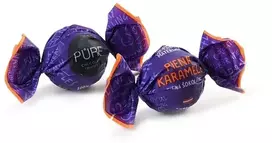Pure Chocolate Pieniško šokolado triufeliai su traškaus karamelės kremo įdaru 1kg