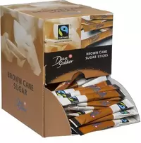 Dan Sukker Rudojo cukraus lazdelės DANSUKKER, 225 vnt. x 4 g, 900 g