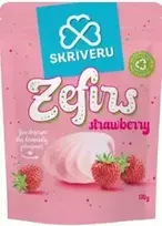 Skriveru Saldumi SKRĪVERU zefīrs ar zemeņu garšu 170g