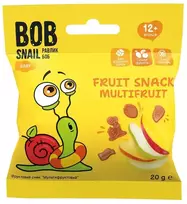 Dažādu augļu uzkoda BOB SNAIL, 20g