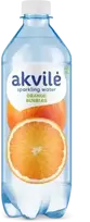 Aromatizēts dzeramais ūdens AKVILE ar apelsīnu aromātu, gāzēts, 0,6l (DEP)