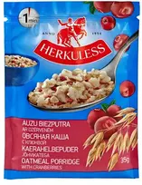 Ātri pagatavojamās putras HERKULESS ar dzērveņu gabaliņiem, 35 g