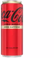 Gāzēts dzēriens COCA COLA Zero Caffeine, bundžā, 0.33l (DEP)