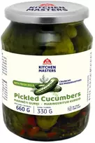 Gurķi marinēti KITCHEN MASTERS, 660g/330g