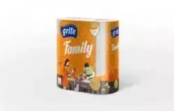 Virtuves dvieļi Grite Family, 2 ruļļi, 2 slāņu, 83 loksnes, 14.94m
