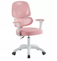 Rožinė pasukama biuro kėdė