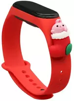 Fusion Accessories Fusion Xmas Santa 1 for Xiaomi Mi Band 5 | Mi Band 6 red