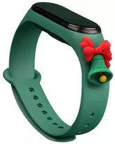 Fusion Accessories Fusion Xmas Bell for Xiaomi Mi Band 3 | 4 light žalias