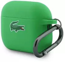 Dėklas Lacoste Liquid Silicone Croc Logo Case for AirPods Pro 3 Žalias
