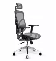 Ergonominė biuro kėdė DIABLO V-BASIC juoda-pilka