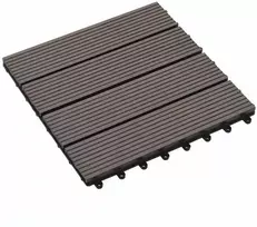 Terasinė Plytelė 11 pcs Tamsiai rudas 30 x 30 cm MPK
