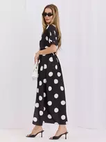 Suknelė Italy Moda Sukienka-MI-SK-A30949.71-juoda-balta