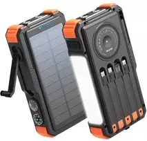 Extralink | Powerbank solarny | 20000mAh, 20W, dynamo, indukcija, lampa, latarka
