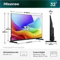 Televizorius 32" HISENSE 32A5S (2026)