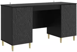 Stalas Juoda Apdirbta mediena 142,5 x 50 x 75 cm