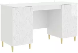 Stalas Itin blizgi balta Apdirbta mediena 142,5 x 50 x 75 cm