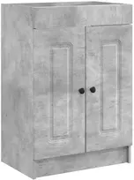 Vonios spintelė po kriaukle Betono pilka 56 x 37,5 x 81 cm