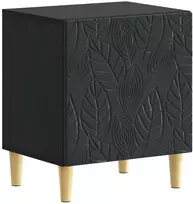 Naktinis staliukas Juoda 43 x 34,5 x 50 cm Apdirbta mediena