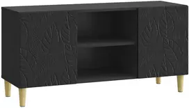 TV staliukas Televizoriaus spintelė 102 x 34,5 x 50 cm Juoda
