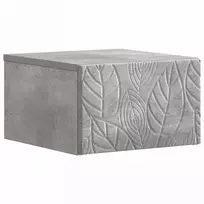 Sieninis naktinis staliukas Betono pilka 49 x 34,5 x 20 cm