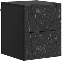 Sieninis naktinis staliukas Juoda 34,5 x 33 x 40 cm