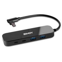 USB Hub - LINDY 4 Port USB 3.2 Gen 2 Type C Hub 10Gbps Power Delivery